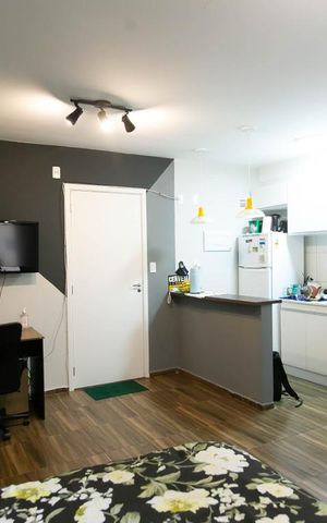 Apartamento à venda com 24m², 1 quarto e sem vagaQuarto / Cozinha
