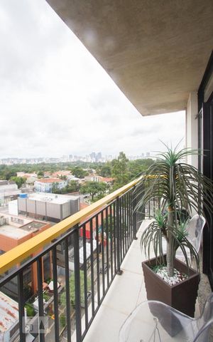 Studio à venda com 35m², 1 quarto e 1 vagaVaranda