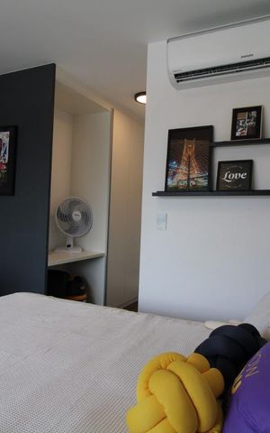 Studio à venda com 38m², 1 quarto e 1 vagaQuarto