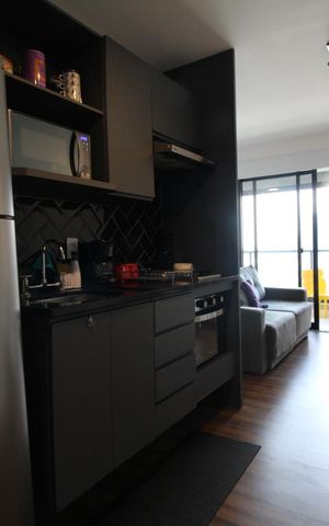 Studio à venda com 38m², 1 quarto e 1 vagaCozinha