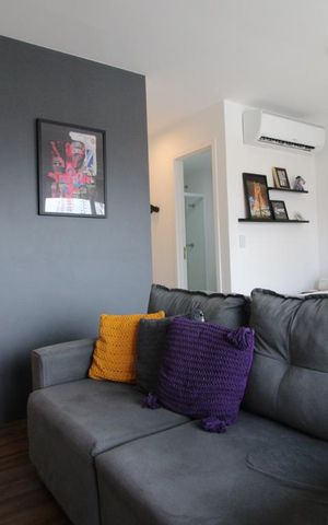 Studio à venda com 38m², 1 quarto e 1 vagaSala