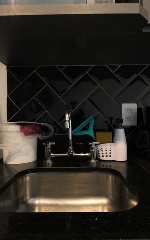 Studio à venda com 38m², 1 quarto e 1 vagaPia da cozinha