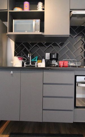 Studio à venda com 38m², 1 quarto e 1 vagaCozinha