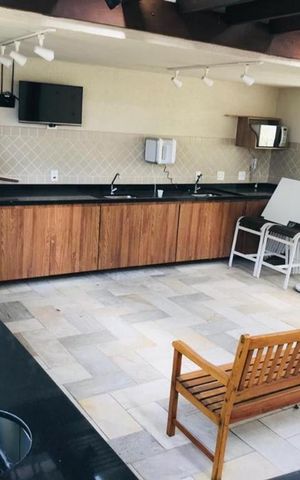 Apartamento à venda com 94m², 2 quartos e 1 vagaChurrasqueira