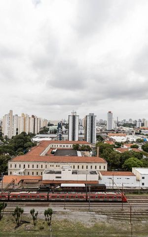 Studio para alugar com 30m², 1 quarto e sem vaga Studio para alugar com 30m², 1 quarto e sem vagaVista Cozinha e Área de Serviço
