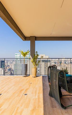Studio para alugar com 24m², 1 quarto e sem vaga Studio para alugar com 24m², 1 quarto e sem vagaTerraço