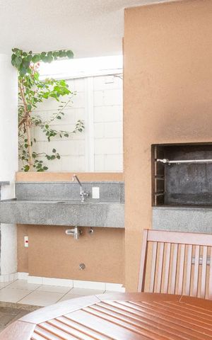 Apartamento à venda com 33m², 1 quarto e sem vaga Apartamento à venda com 33m², 1 quarto e sem vagaÁrea comum - Churrasqueira