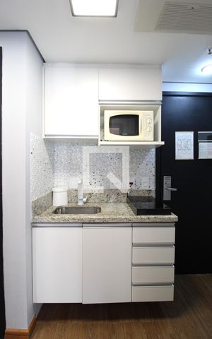 Studio à venda com 32m², 1 quarto e 1 vagaCozinha