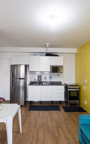 Apartamento para alugar com 41m², 1 quarto e 1 vaga Apartamento para alugar com 41m², 1 quarto e 1 vagaSala e cozinha