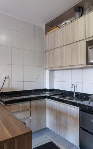 Studio para alugar com 35m², 1 quarto e sem vaga Studio para alugar com 35m², 1 quarto e sem vagaCozinha