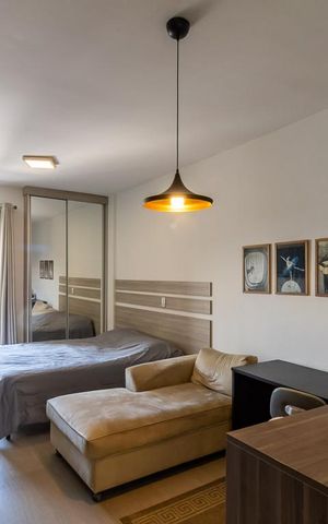 Studio para alugar com 35m², 1 quarto e sem vaga Studio para alugar com 35m², 1 quarto e sem vagaSala