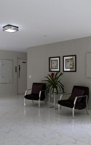 Apartamento à venda com 68m², 2 quartos e 2 vagasHall social