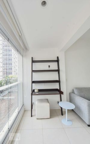 Studio à venda com 32m², 1 quarto e 1 vagaVaranda
