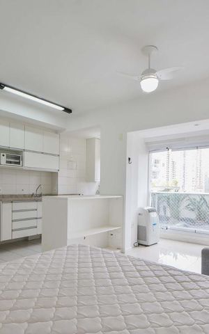 Studio à venda com 32m², 1 quarto e 1 vagaDormitório