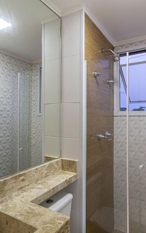 Apartamento para alugar com 49m², 2 quartos e 1 vaga Apartamento para alugar com 49m², 2 quartos e 1 vagaBanheiro