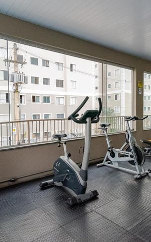 Apartamento para alugar com 59m², 3 quartos e 1 vaga Apartamento para alugar com 59m², 3 quartos e 1 vagaÁrea comum - Academia