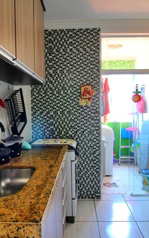 Apartamento à venda com 52m², 2 quartos e 1 vagaCozinha e Área de Serviço