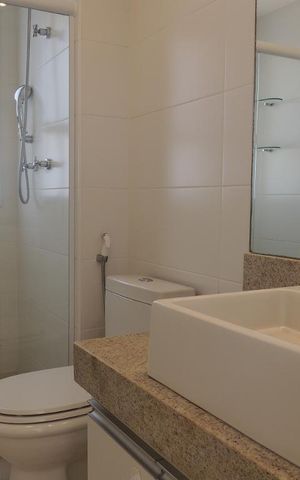 Apartamento à venda com 74m², 2 quartos e 2 vagasBanheir da Suíte 2