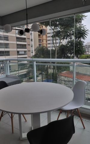 Studio para alugar com 32m², 1 quarto e 1 vagaVaranda gourmet
