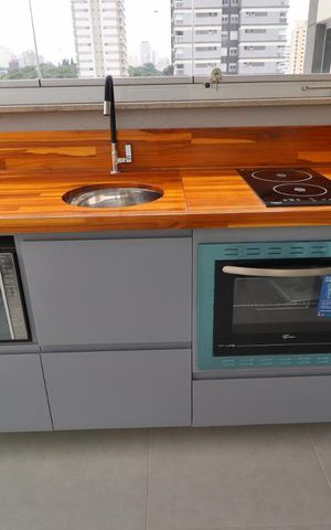 Studio para alugar com 32m², 1 quarto e 1 vagaVaranda gourmet