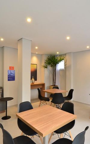 Apartamento para alugar com 35m², 1 quarto e sem vagaSalão de Festas