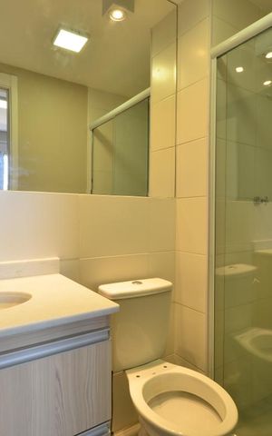 Apartamento para alugar com 35m², 1 quarto e sem vagaBanheiro da Suíte