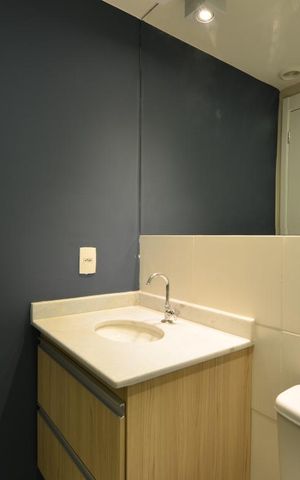 Apartamento para alugar com 35m², 1 quarto e sem vagaBanheiro da Suíte