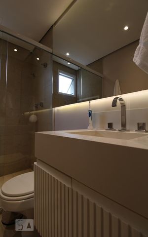 Apartamento à venda com 63m², 1 quarto e 1 vagaBanheiro