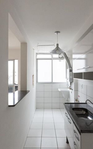 Apartamento para alugar com 45m², 2 quartos e 1 vaga Apartamento para alugar com 45m², 2 quartos e 1 vagaCozinha e Área de Serviço