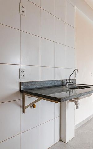 Apartamento para alugar com 37m², 2 quartos e sem vaga Apartamento para alugar com 37m², 2 quartos e sem vagaCozinha e Área de Serviço