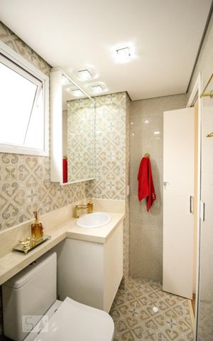 Apartamento à venda com 53m², 2 quartos e 1 vagaBanheiro Quarto 2 - Suíte