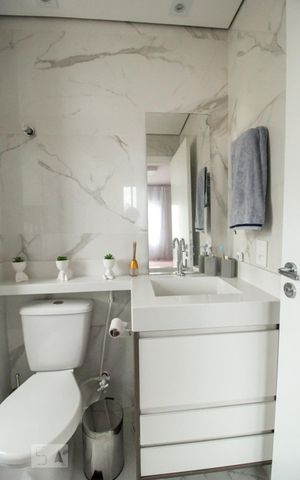 Apartamento para alugar com 55m², 2 quartos e 1 vagaBanheiro Quarto 2 - Suíte