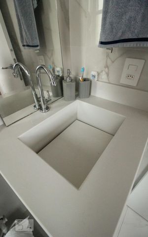 Apartamento para alugar com 55m², 2 quartos e 1 vagaBanheiro Quarto 2 - Suíte