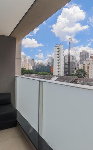Apartamento à venda com 26m², 1 quarto e 1 vaga Apartamento à venda com 26m², 1 quarto e 1 vagaVaranda