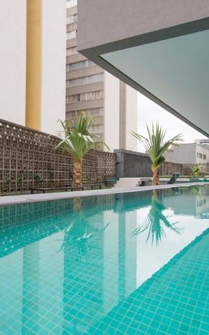 Apartamento à venda com 26m², 1 quarto e 1 vaga Apartamento à venda com 26m², 1 quarto e 1 vagaPiscina