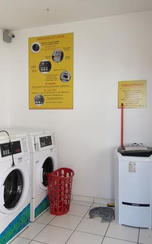 Studio à venda com 27m², 1 quarto e sem vagaLavanderia