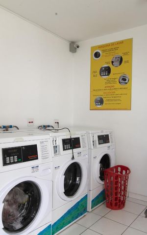 Studio à venda com 27m², 1 quarto e sem vagaLavanderia
