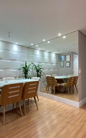 Apartamento à venda com 110m², 3 quartos e 2 vagas Apartamento à venda com 110m², 3 quartos e 2 vagasSala de Jantar