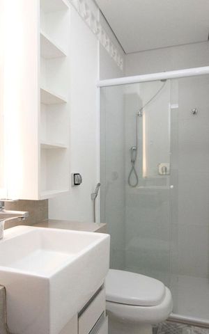 Apartamento à venda com 98m², 2 quartos e sem vagaBanheiro da Suíte