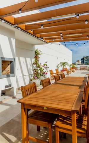 Studio à venda com 26m², 1 quarto e sem vagaChurrasqueira