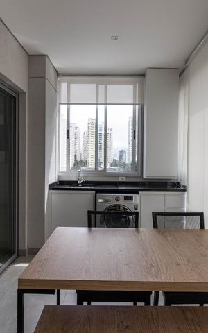 Studio para alugar com 45m², 1 quarto e 1 vagaVaranda