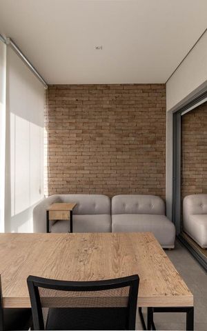 Studio para alugar com 45m², 1 quarto e 1 vagaVaranda