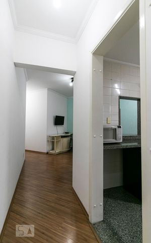 Apartamento para alugar com 33m², 1 quarto e 1 vagaCorredor