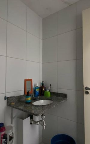 Apartamento para alugar com 54m², 2 quartos e 1 vaga Apartamento para alugar com 54m², 2 quartos e 1 vagaBanheiro da Suíte 1