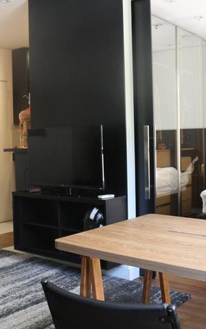 Apartamento para alugar com 42m², 1 quarto e 1 vagaDetalhe Sala