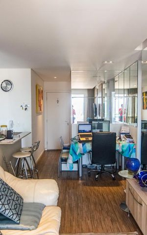 Apartamento à venda com 50m², 1 quarto e 1 vaga Apartamento à venda com 50m², 1 quarto e 1 vagaSala