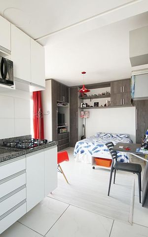 Studio à venda com 35m², 1 quarto e sem vagaCozinha