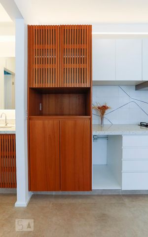 Studio à venda com 40m², 1 quarto e sem vagaCozinha