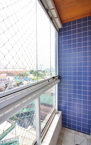 Apartamento à venda com 90m², 3 quartos e 2 vagasVaranda do Quarto 1 - Suíte