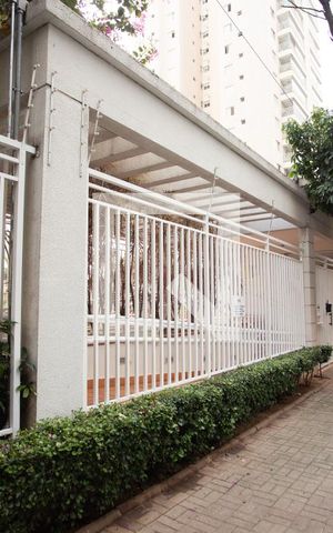 Apartamento à venda com 86m², 1 quarto e 2 vagasFachada - Placa